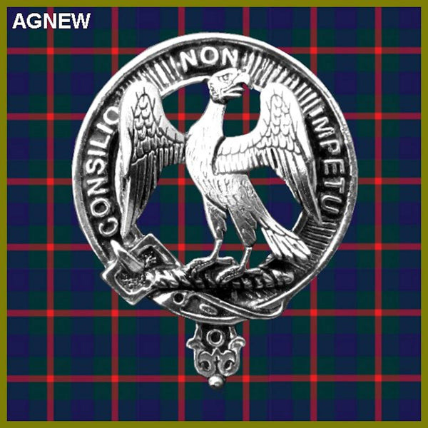 Agnew Scottish Clan Badge Sporran, Leather