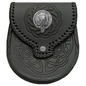 Dundas Scottish Clan Badge Sporran, Leather