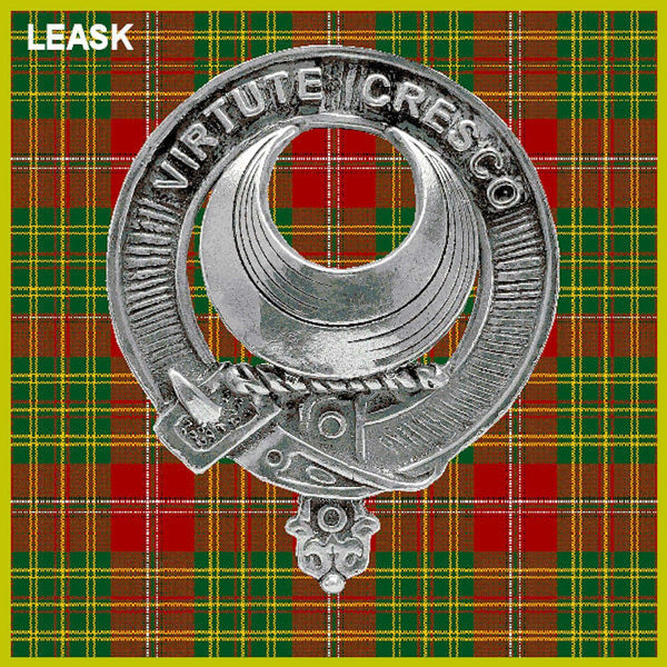 Leask Scottish Clan Badge Sporran, Leather