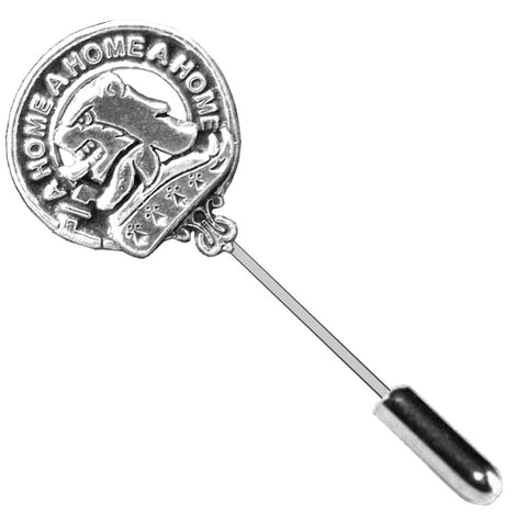 Home Clan Crest Stick or Cravat pin, Sterling Silver