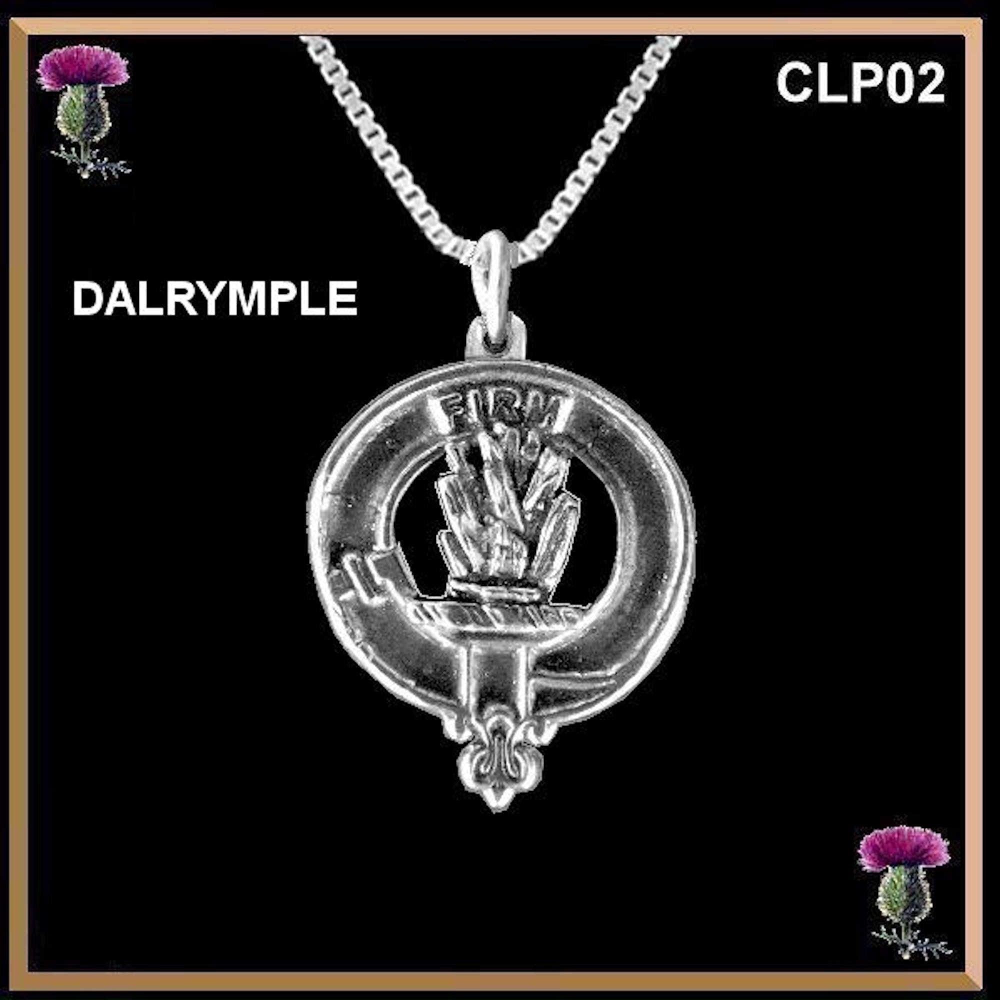 Dalrymple  Clan Crest Scottish Pendant CLP02