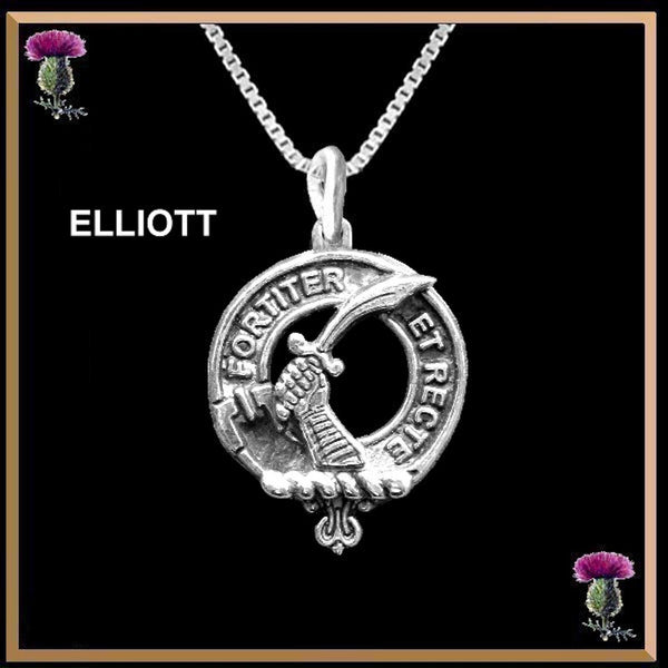 Elliot Clan Crest Scottish   Pendant CLP02