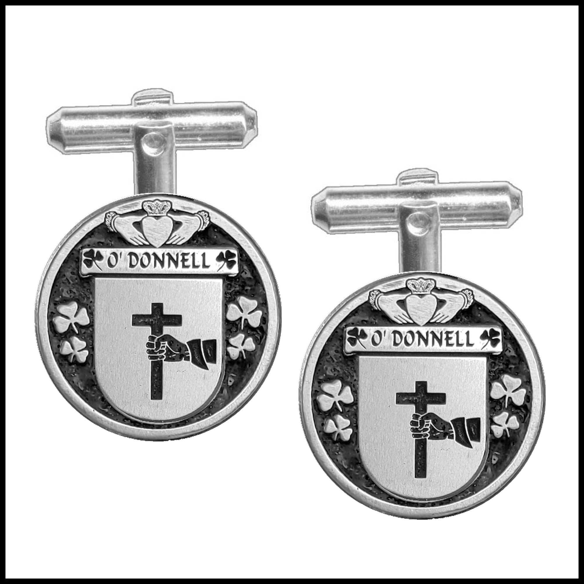 O'Donnell Irish Coat Of Arms Disk Cufflinks