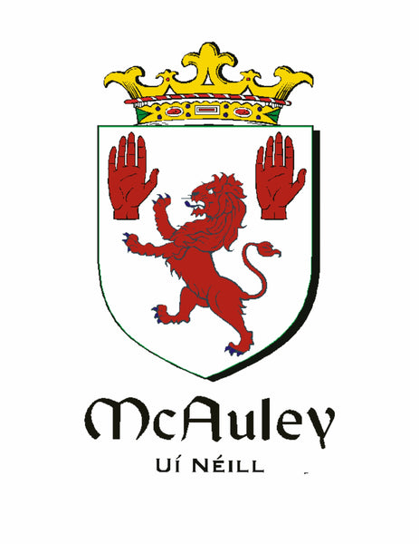 McCauley Irish Coat of Arms Celtic Cross Pendant ~ IP04