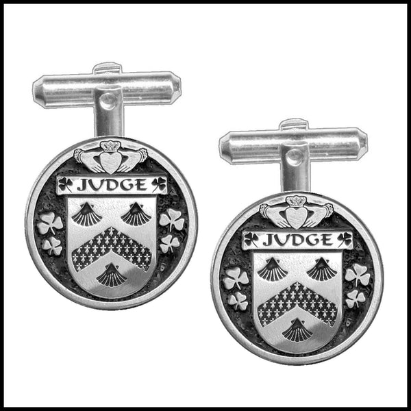 Judge Irish Coat of Arms Disk Cufflinks