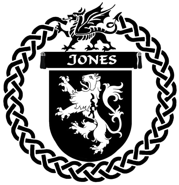 Jones Welsh Coat of Arms Celtic Cross Pendant ~ WP04