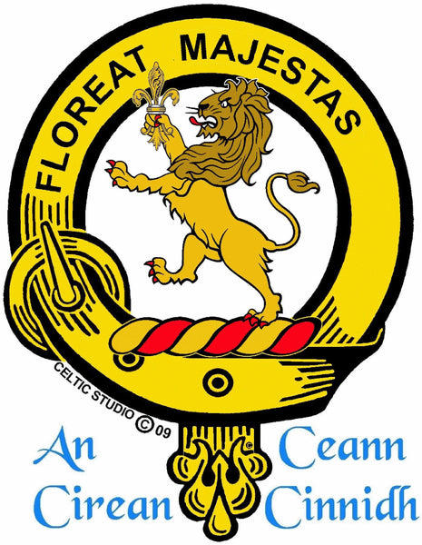 Brown  Clan Crest Scottish Pendant CLP02