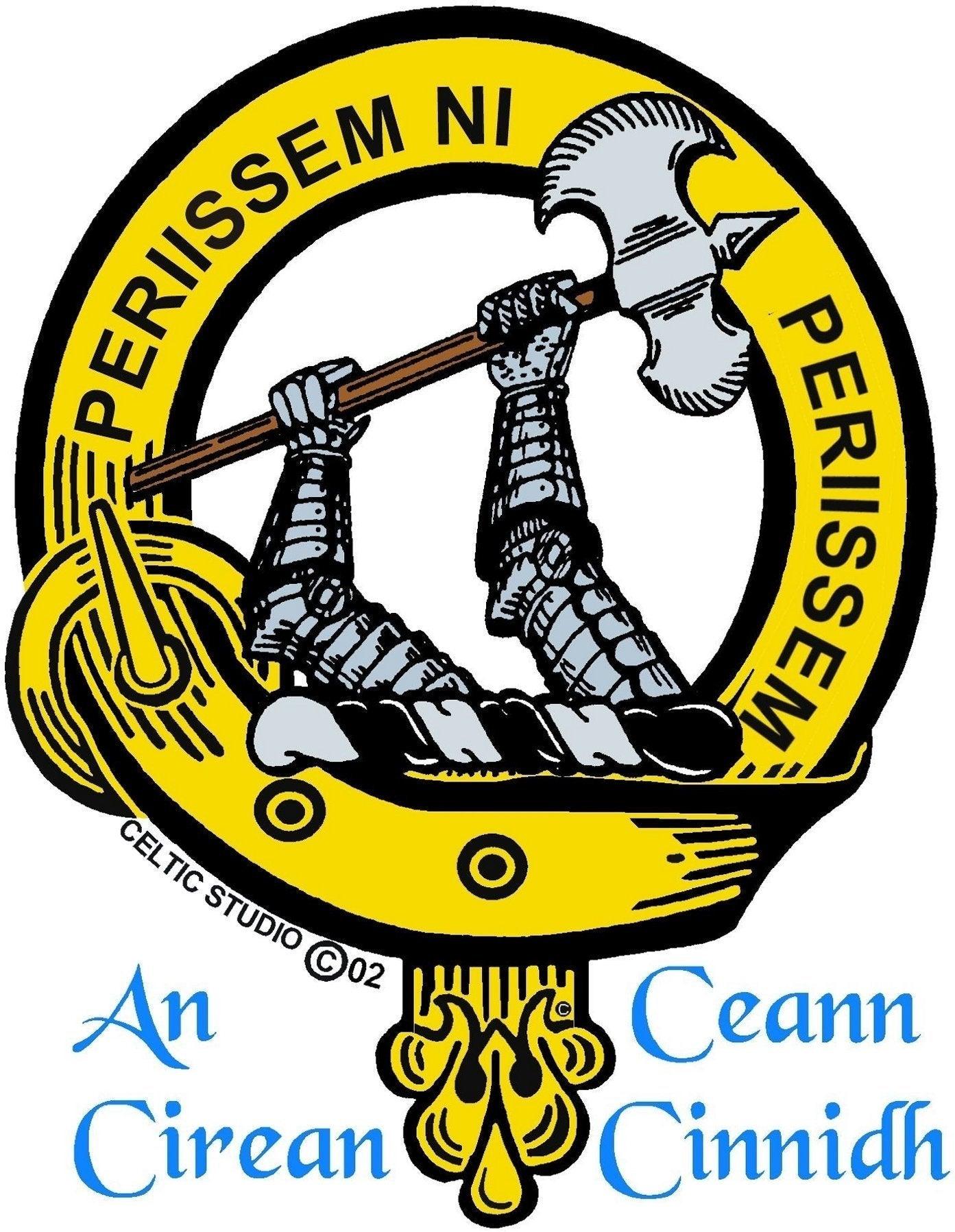 Anstrutter Clan Crest Scottish Cap Badge CB02