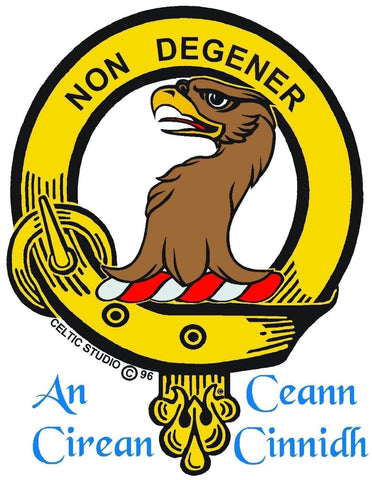 Wedderburn Clan Crest Scottish Cap Badge CB02