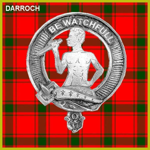 Darroch Clan Crest Scottish Cap Badge CB02