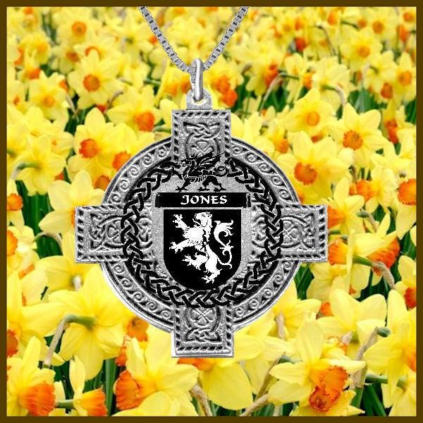 Jones Welsh Coat of Arms Celtic Cross Pendant ~ WP04