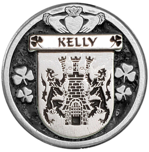 Kelly Irish Coat of Arms Clip Tie Bar
