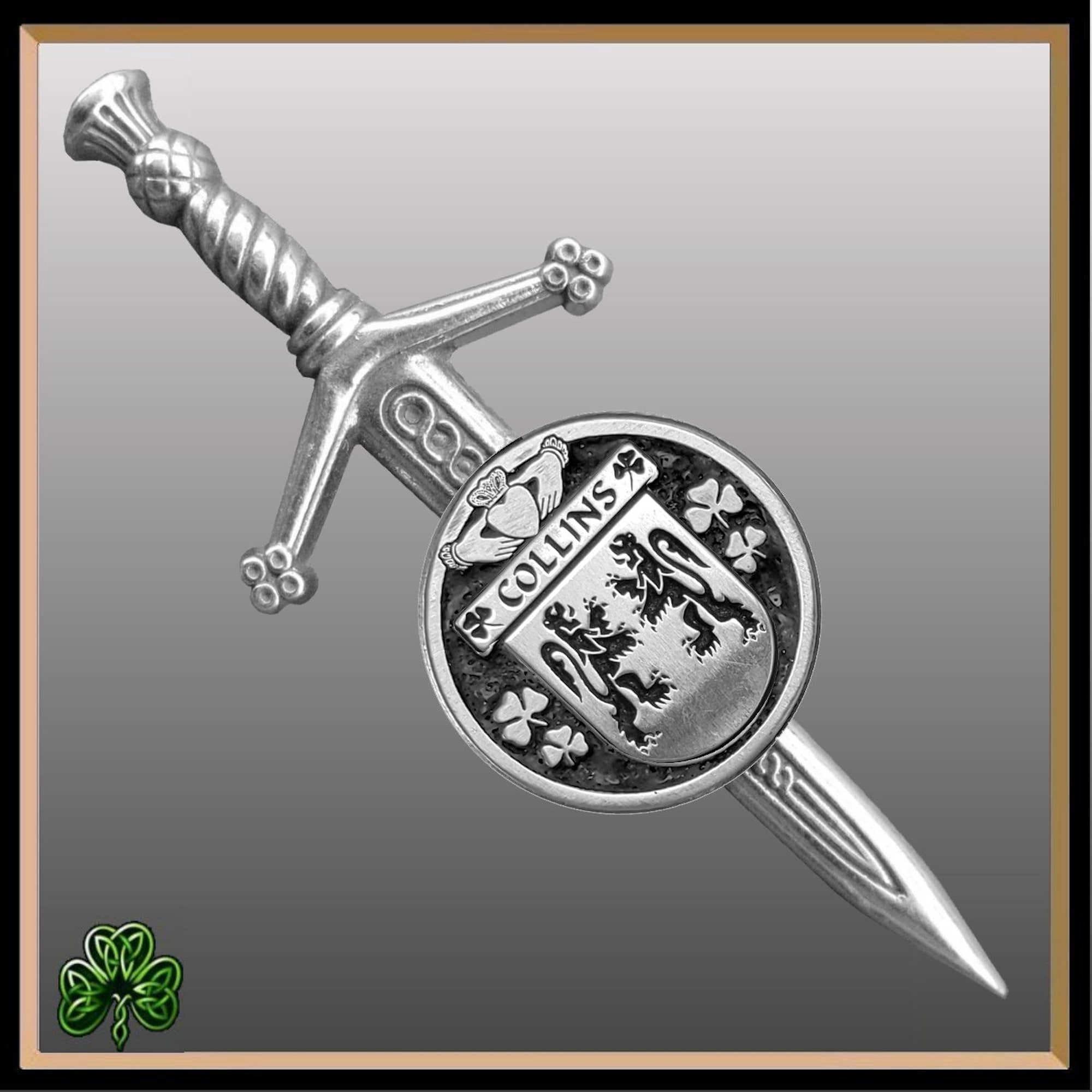 Collins Irish Small Disk Kilt Pin ~ ISKP01