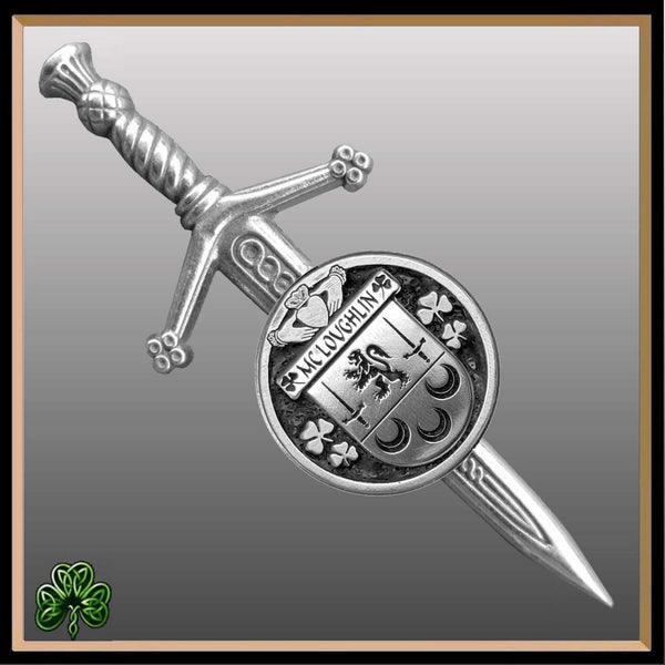 McLoughlin Irish Small Disk Kilt Pin ~ ISKP01