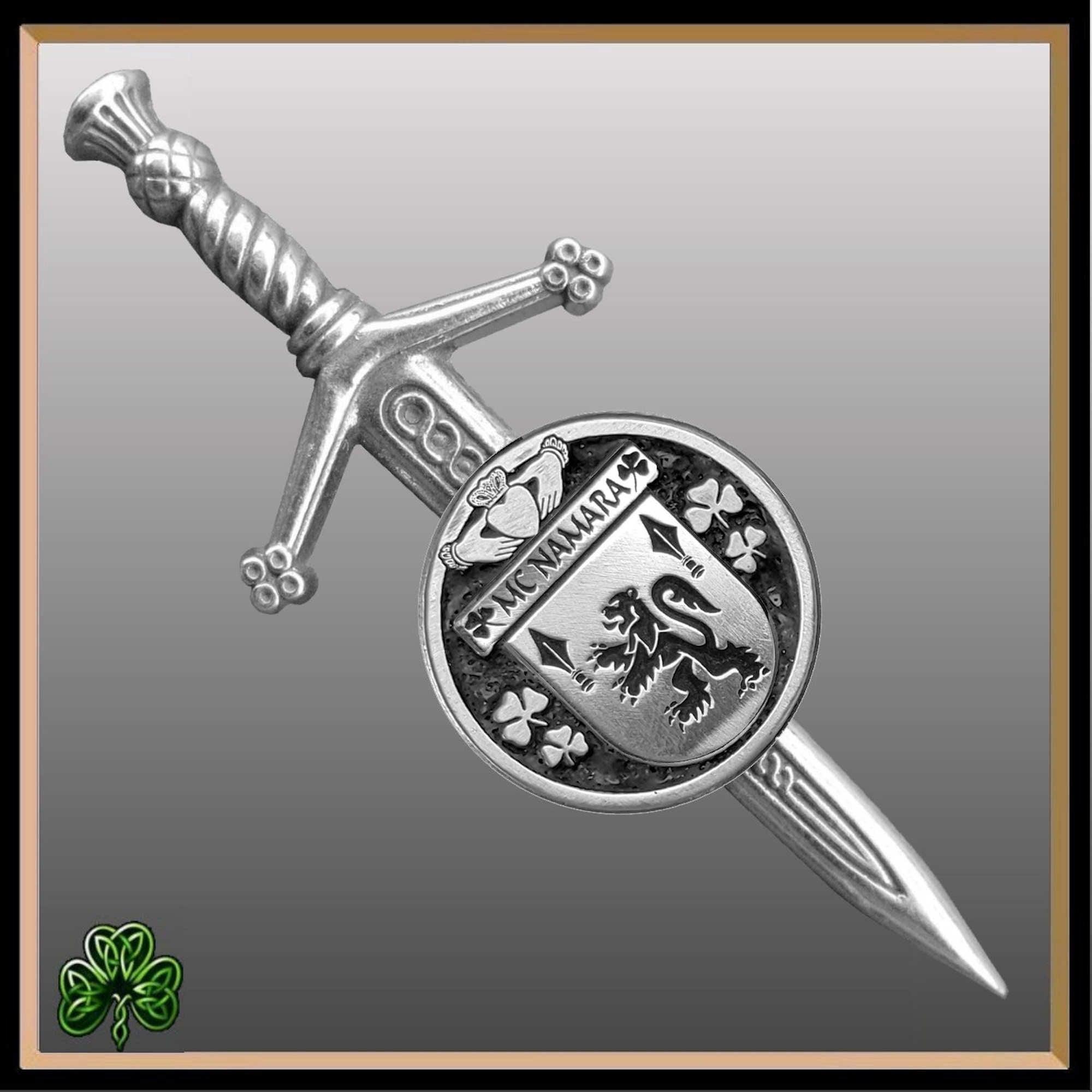 McNamara Irish Small Disk Kilt Pin ~ ISKP01