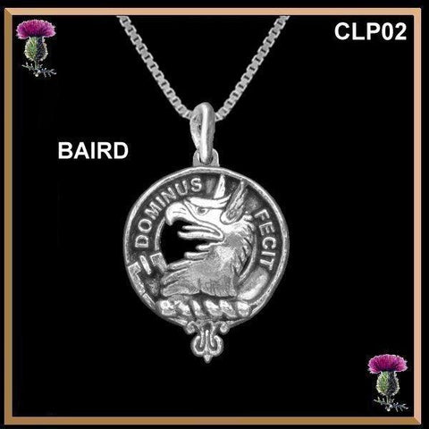 Baird  Clan Crest Scottish Pendant CLP02