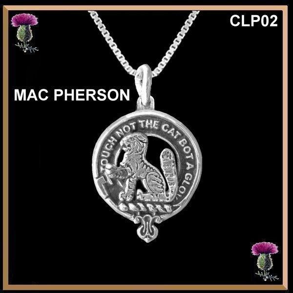 MacPherson Clan Crest Pendant, Scottish Necklace CLP02