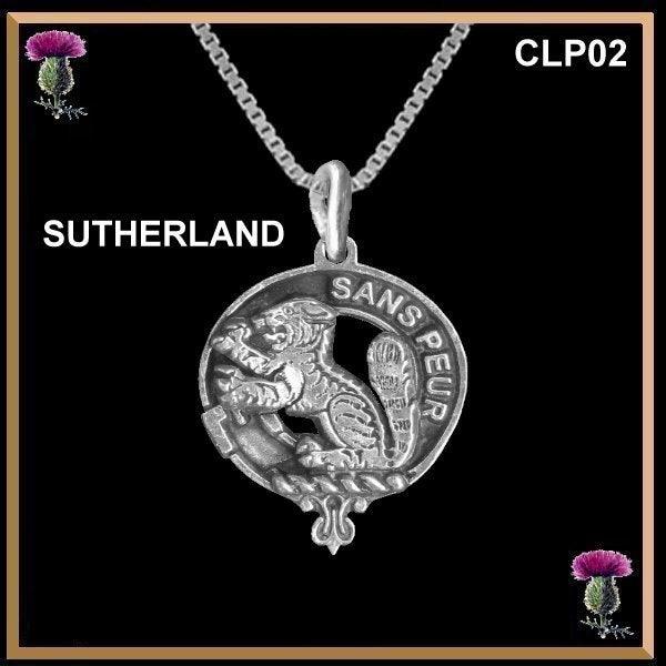 Sutherland  Clan Crest Scottish Pendant CLP02