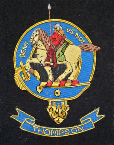 Thompson Scottish Clan Embroidered Crest