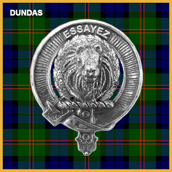 Dundas Clan Crest Interlace Kilt Belt Buckle