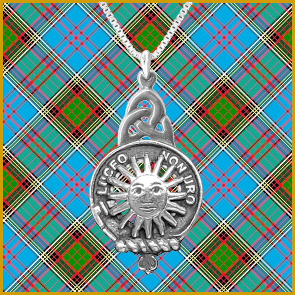 MacLeod (Raasay) Clan Crest Interlace Drop Pendant