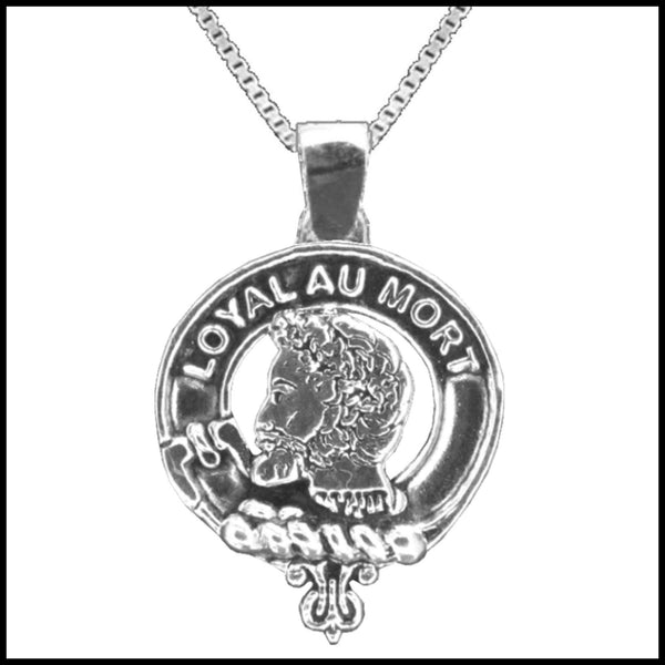 Adair Large 1" Scottish Clan Crest Pendant - Sterling Silver