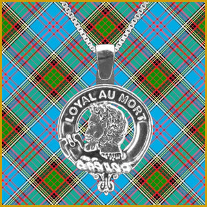 Adair Large 1" Scottish Clan Crest Pendant - Sterling Silver