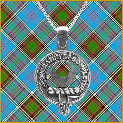 Arnott Large 1" Scottish Clan Crest Pendant - Sterling Silver