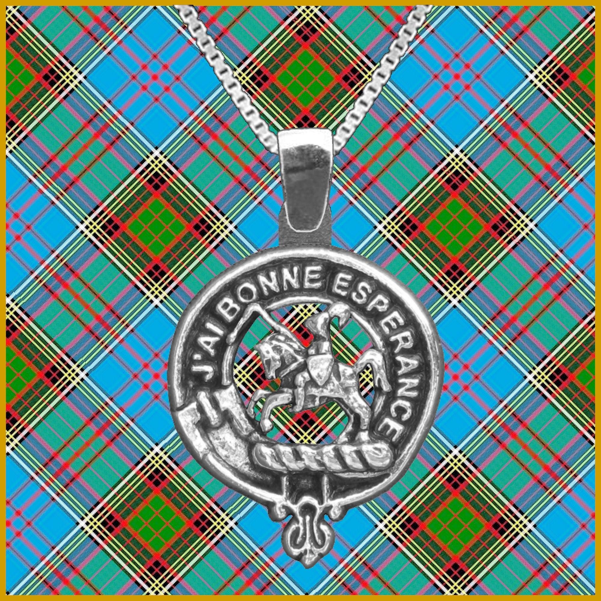 Craig Large 1" Scottish Clan Crest Pendant - Sterling Silver