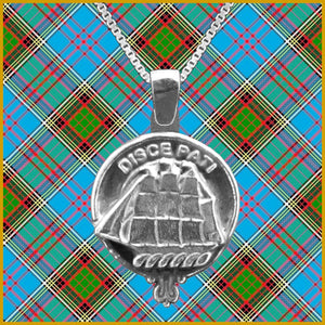 Duncan Large 1" Scottish Clan Crest Pendant - Sterling Silver