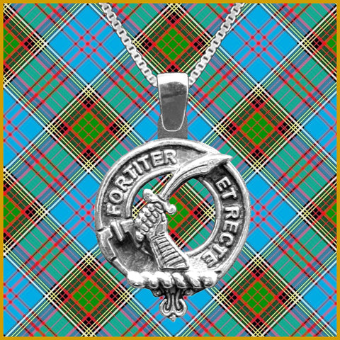 Elliott Large 1" Scottish Clan Crest Pendant - Sterling Silver