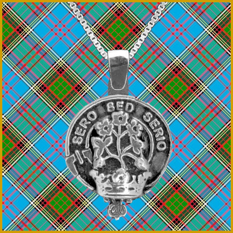 Gayre Large 1" Scottish Clan Crest Pendant - Sterling Silver