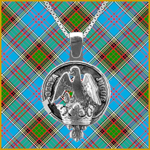 Hay Large 1" Scottish Clan Crest Pendant - Sterling Silver
