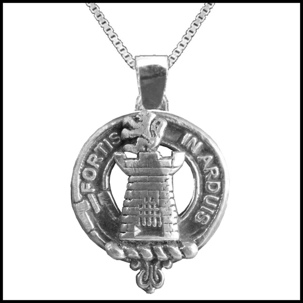 Middleton Large 1" Scottish Clan Crest Pendant - Sterling Silver