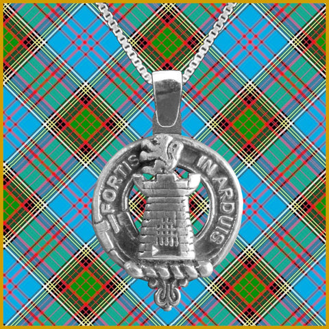Middleton Large 1" Scottish Clan Crest Pendant - Sterling Silver