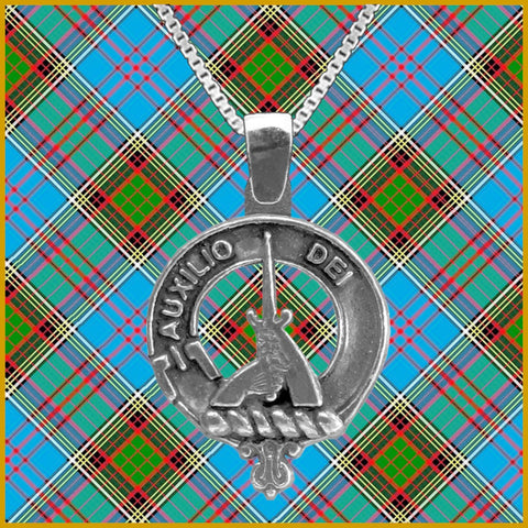 Muirhead Large 1" Scottish Clan Crest Pendant - Sterling Silver