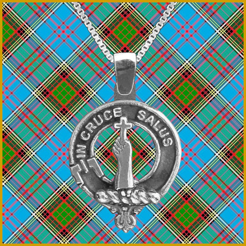 Taylor Large 1" Scottish Clan Crest Pendant - Sterling Silver