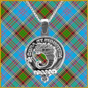 Walker Large 1" Scottish Clan Crest Pendant - Sterling Silver