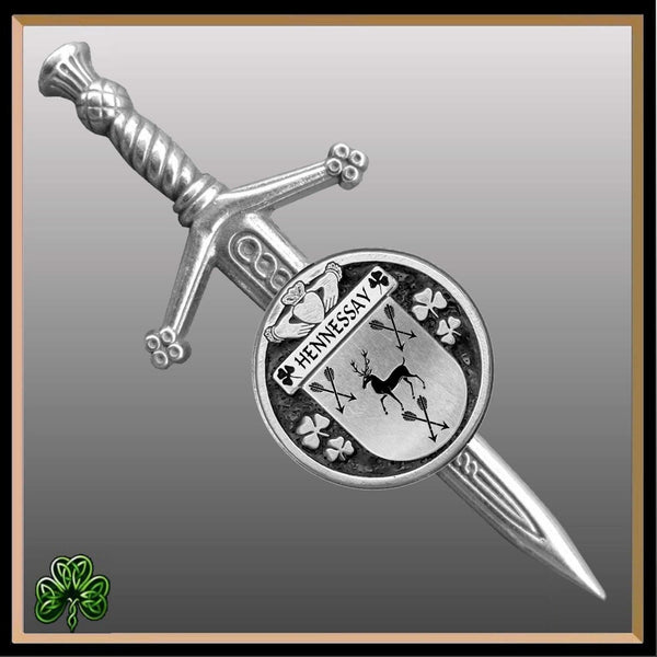 Hennessy Irish Small Disk Kilt Pin ~ ISKP01