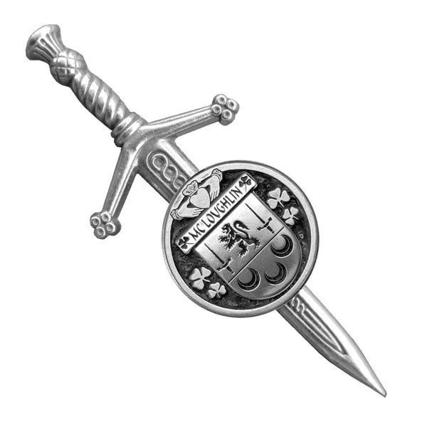 McLoughlin Irish Small Disk Kilt Pin ~ ISKP01