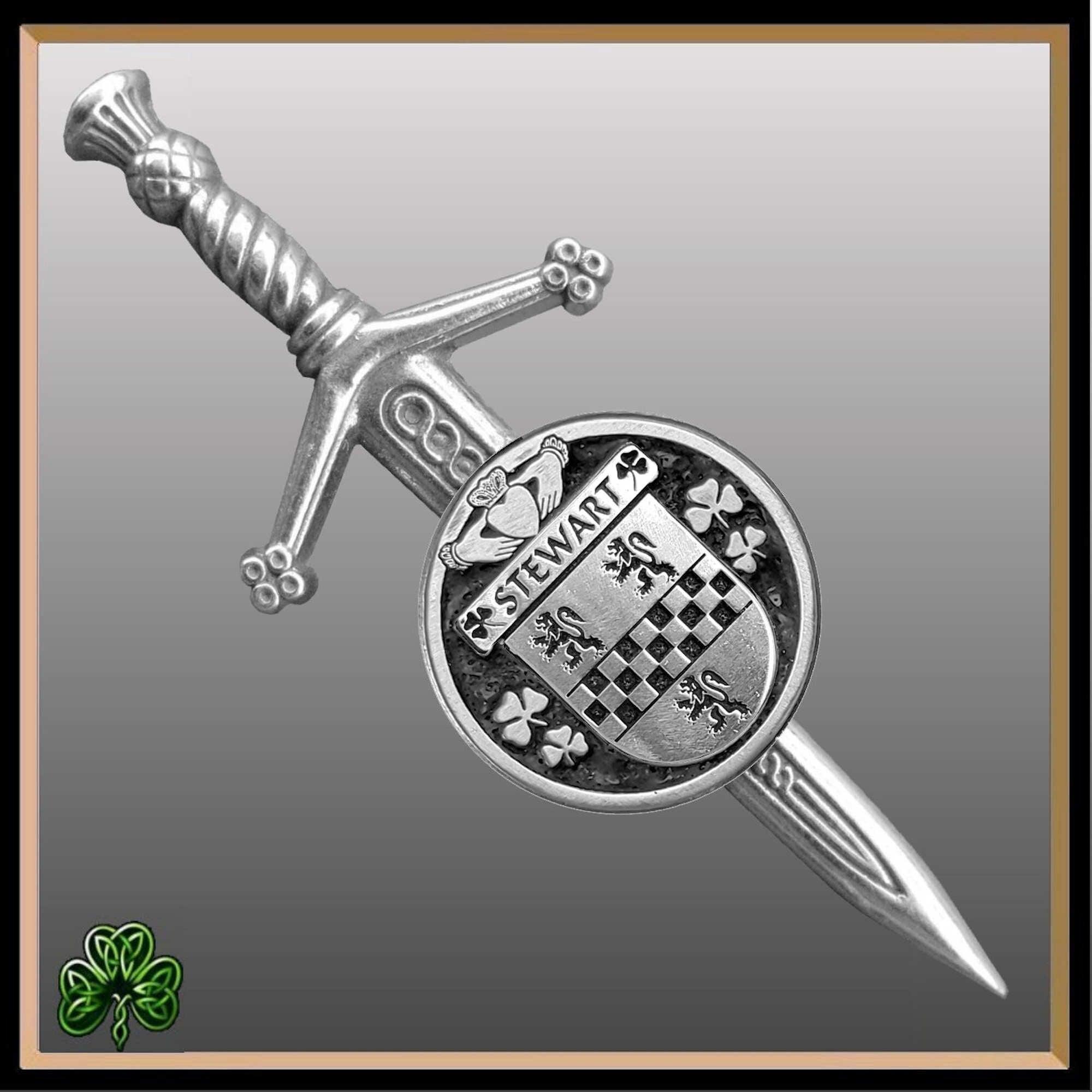 Stewart Irish Small Disk Kilt Pin ~ ISKP01