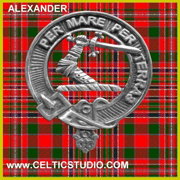 Alexander Clan Crest Interlace Kilt Belt Buckle