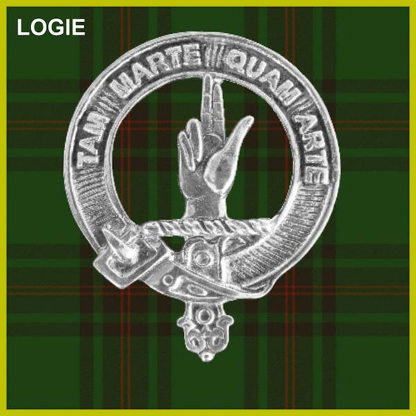 Logie Clan Crest Interlace Kilt Belt Buckle