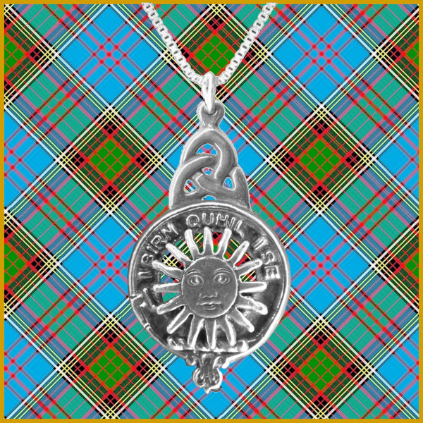 MacLeod (Lewis) Clan Crest Interlace Drop Pendant
