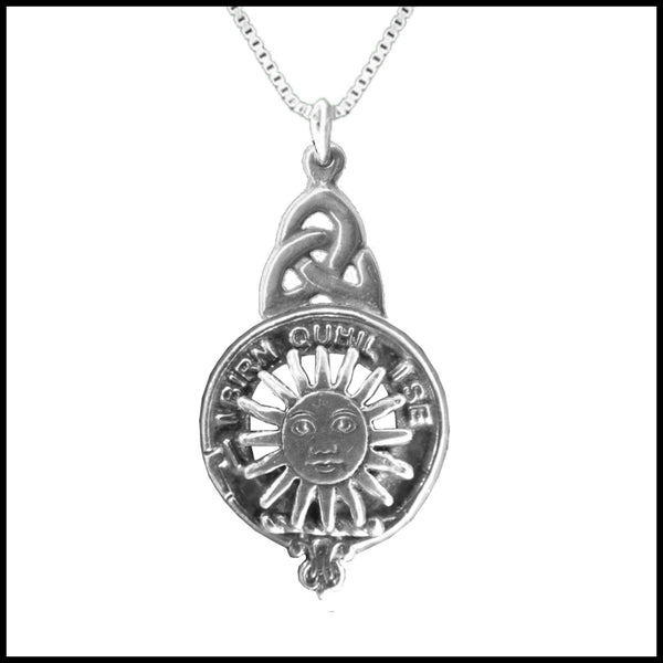 MacLeod (Lewis) Clan Crest Interlace Drop Pendant