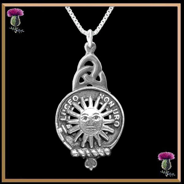 MacLeod (Raasay) Clan Crest Interlace Drop Pendant