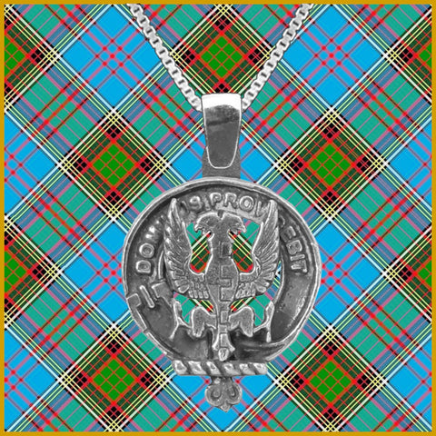 Boyle Large 1" Scottish Clan Crest Pendant - Sterling Silver