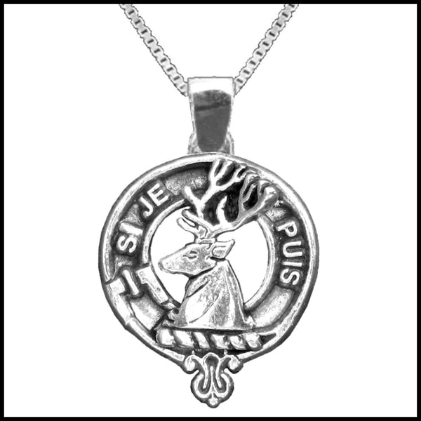Colquhoun Large 1" Scottish Clan Crest Pendant - Sterling Silver