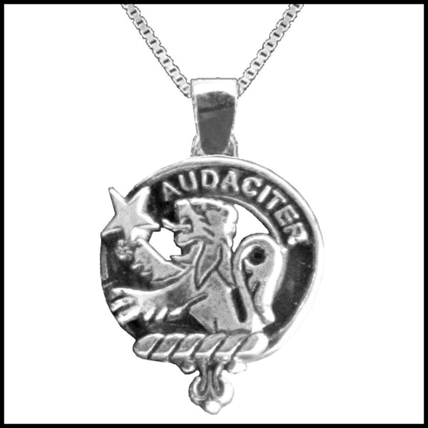Ewing Large 1" Scottish Clan Crest Pendant - Sterling Silver
