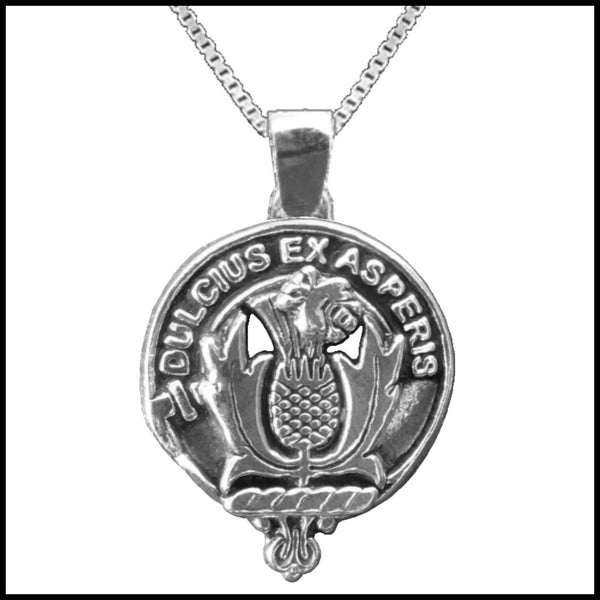Ferguson Large 1" Scottish Clan Crest Pendant - Sterling Silver